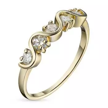 Кольцо из желтого золота с бриллиантами э0301кц07130800