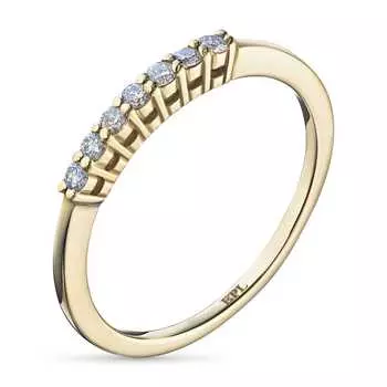 Кольцо из желтого золота с бриллиантами э0301кц02220126