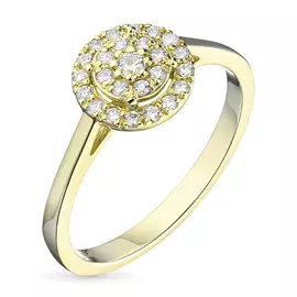 Кольцо из желтого золота с бриллиантами э0301кц05160500