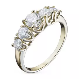 Кольцо из желтого золота с бриллиантами э0301к_1119003