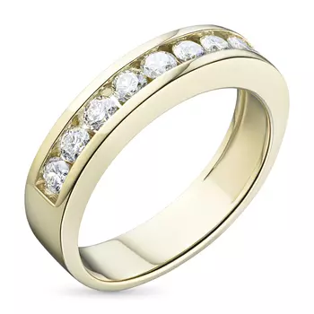 Кольцо из желтого золота с бриллиантами э0301кц05102300