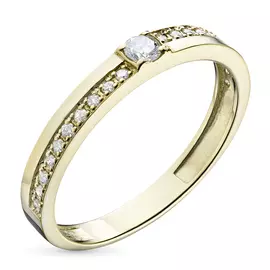 Кольцо из желтого золота с бриллиантами э0301кц02144000