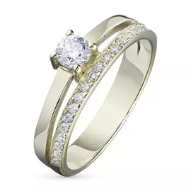 Кольцо из желтого золота с бриллиантами э0301кц02144100