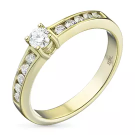 Кольцо из желтого золота с бриллиантами э0301кц02163300