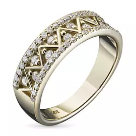 Кольцо из желтого золота с бриллиантами э0301кц10170700