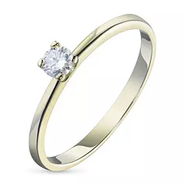 Кольцо из желтого золота с бриллиантом э0301кц10182000