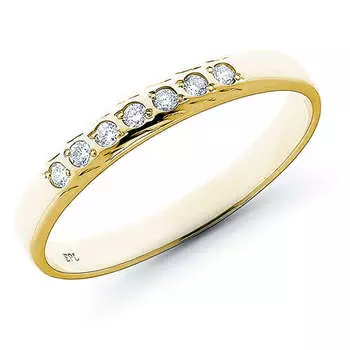 Кольцо из желтого золота с бриллиантом э03к090902