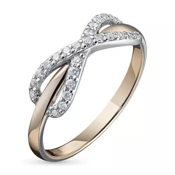 Кольцо из желтого золота с бриллиантом гд11к031803