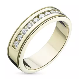 Кольцо из желтого золота с бриллиантом э0301кц07161200