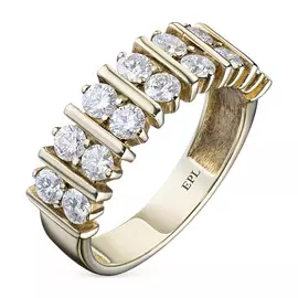 Кольцо из желтого золота с бриллиантом э0301кц02190700