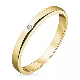 Кольцо из желтого золота с бриллиантом э0301кц03153900