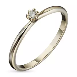 Кольцо из желтого золота с бриллиантом э0301кц03201030