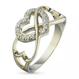 Кольцо из желтого золота с бриллиантом э0301кц04200843