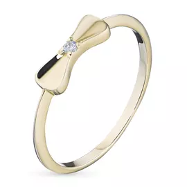 Кольцо из желтого золота с бриллиантом э0301кц04200851