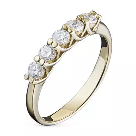 Кольцо из желтого золота с бриллиантом э0301кц05103500