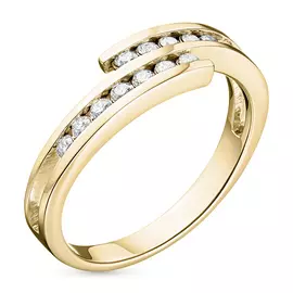 Кольцо из желтого золота с бриллиантом э0301кц06105300