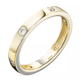 Кольцо из желтого золота с бриллиантом э0301кц06210653