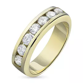 Кольцо из желтого золота с бриллиантом э0301кц07153400