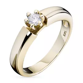 Кольцо из желтого золота с бриллиантом э0301кц08070700