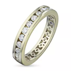 Кольцо из желтого золота с бриллиантами э0301кц12093600