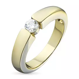 Кольцо из желтого золота с бриллиантом э0301кц12154000