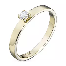 Кольцо из желтого золота с бриллиантом э0301кц12155000