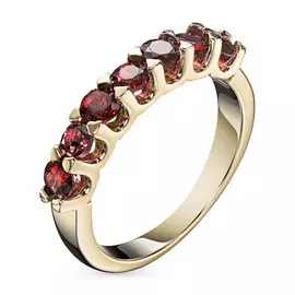 Кольцо из желтого золота с гранатом э0306кц09169300