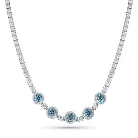 Колье из белого золота э0912кл04211049