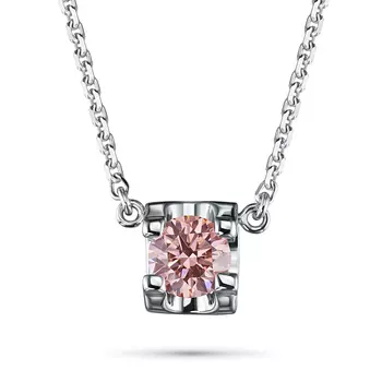 Колье из белого золота э0912кл06200855_pink