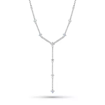 Колье из белого золота с бриллиантами э0901кл09210655