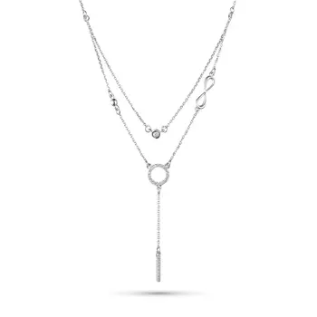 Колье из белого золота с бриллиантами э0901кл08211034