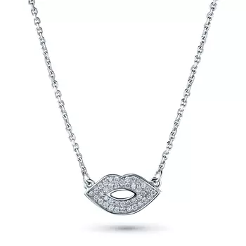 Колье из белого золота с бриллиантами э0901кл09211028