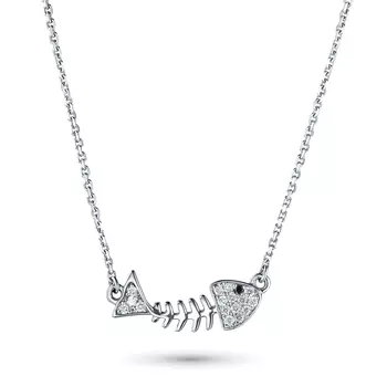 Колье из белого золота с бриллиантами э0901кл04211032