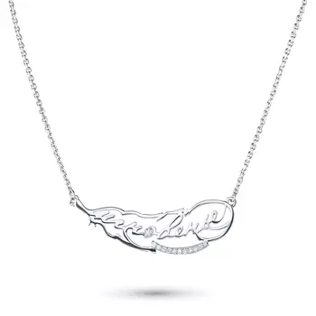 Колье из белого золота с бриллиантами э0901кл08211023