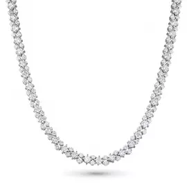 Колье из белого золота с бриллиантами э09Кл051661