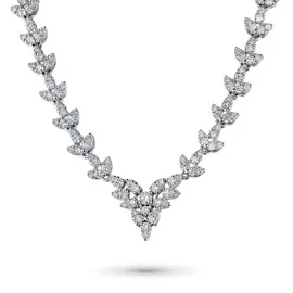 Колье из белого золота с бриллиантами э09Кл121824