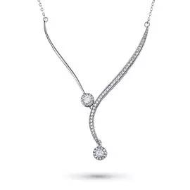 Колье из белого золота с бриллиантами э0901кл04201540