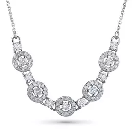 Колье из белого золота с бриллиантами э0901кл06165800