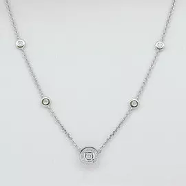 Колье из белого золота с бриллиантами э0901кл08156100