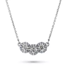 Колье из белого золота с бриллиантами э0901кл09190270