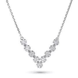 Колье из белого золота с бриллиантами э0901кл10134800