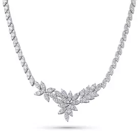 Колье из белого золота с бриллиантами э0901кл12181200