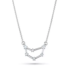 Колье из белого золота с бриллиантами, созвездие Козерог э0901кл04210512