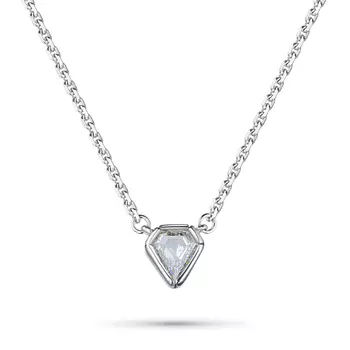 Колье из белого золота с бриллиантом э0901кл04220602