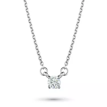 Колье из белого золота с бриллиантом э0901кл04190600