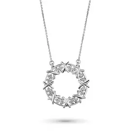 Колье из белого золота с бриллиантом э0901кл06164900