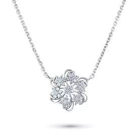 Колье из белого золота с бриллиантом э0901кл06150200