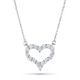 Колье из белого золота с бриллиантом э0901кл01210010