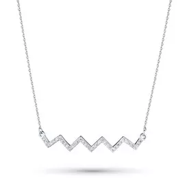 Колье из белого золота с бриллиантом э0901кл02211013