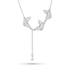 Колье из белого золота с бриллиантом э0901кл04211015